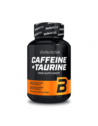 CAFFEINE + TAURINA 60 CAPS - BIOTECH